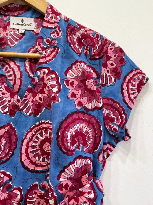 Berry Bloom Wrap Cotton Top