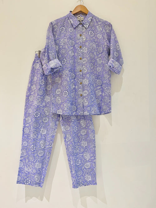 Lilac Bloom Cotton Co-Ord set