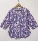 Block Printed Cotton Short Kurti