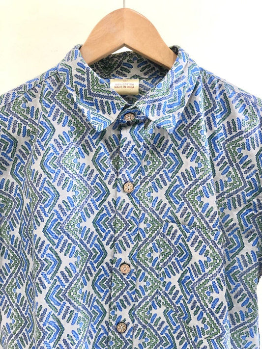 COTTON PRINTED HALF SLEEVE SHIRT