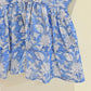 Icey Blue Block Printed Cotton Cami Top