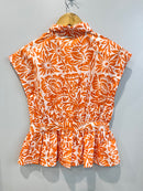 Tangerine Bow-Tie Cotton Top