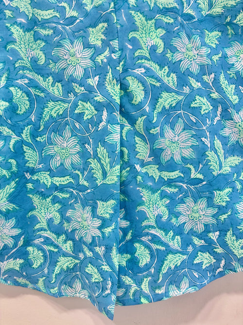 Azure Cotton Short Top