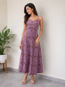 Amara Paisley Silk Habutai Dress