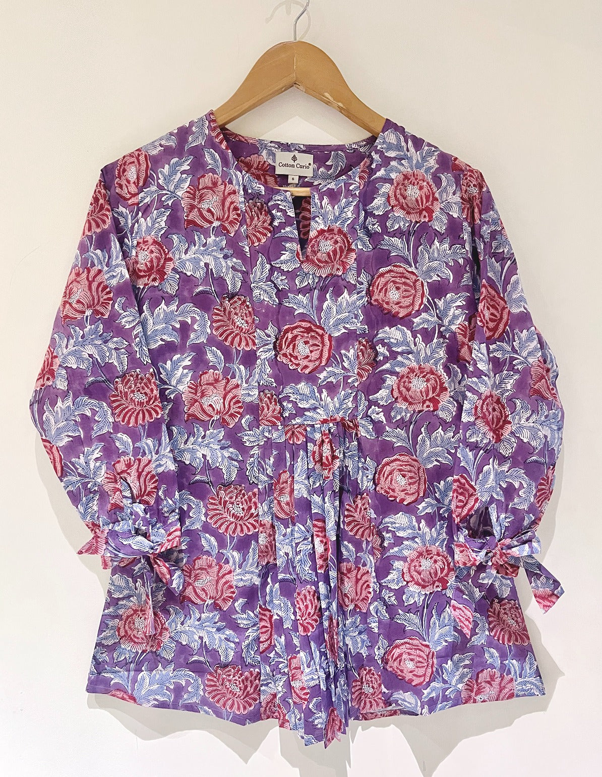 Orchid Block Printed Short Top