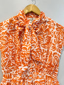 Tangerine Bow-Tie Cotton Top