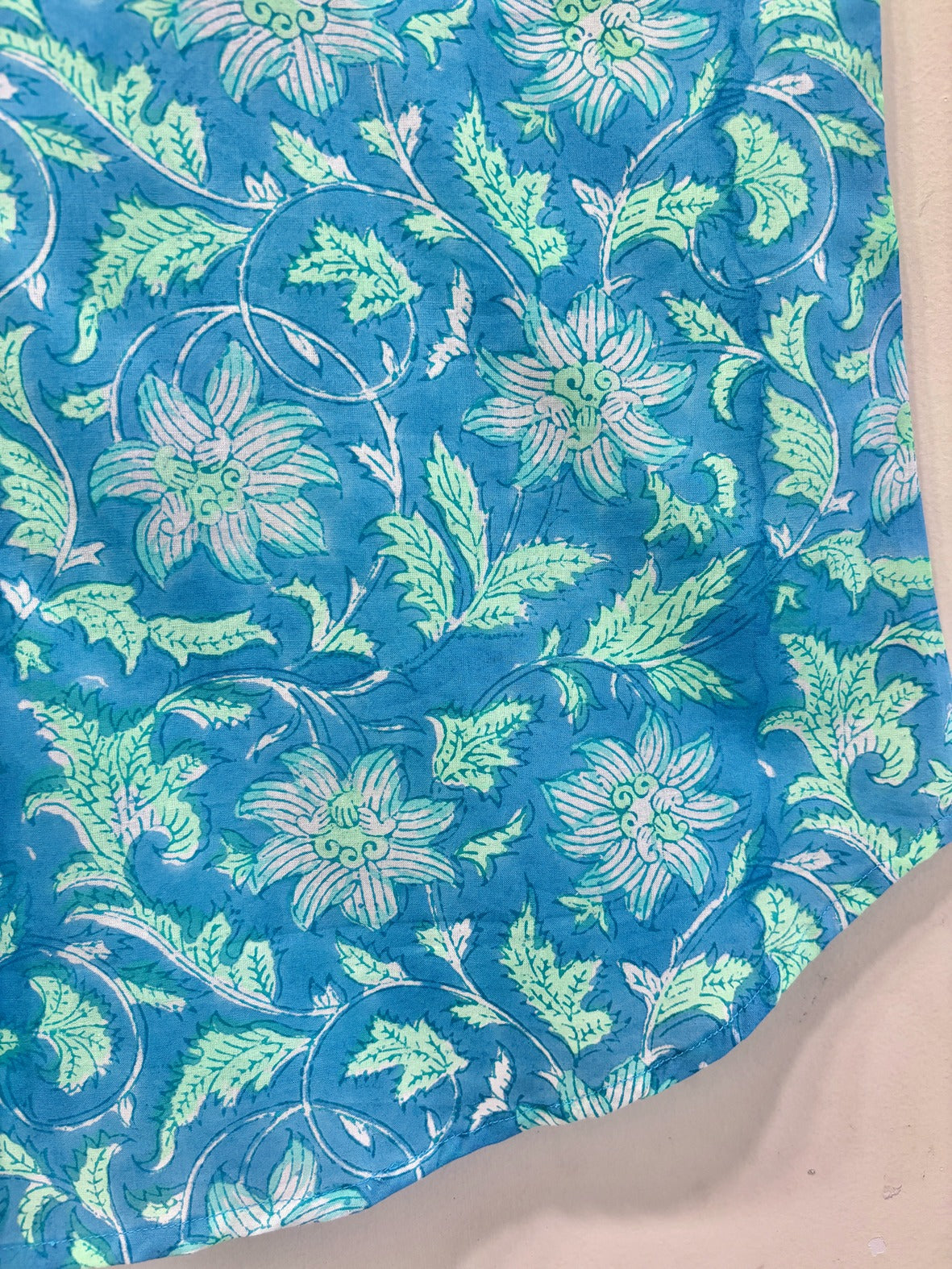Azure Cotton Short Top
