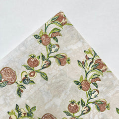 Organic Cotton Block Printed Fabric