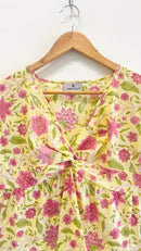 Sunshine Twist Cotton Short Top