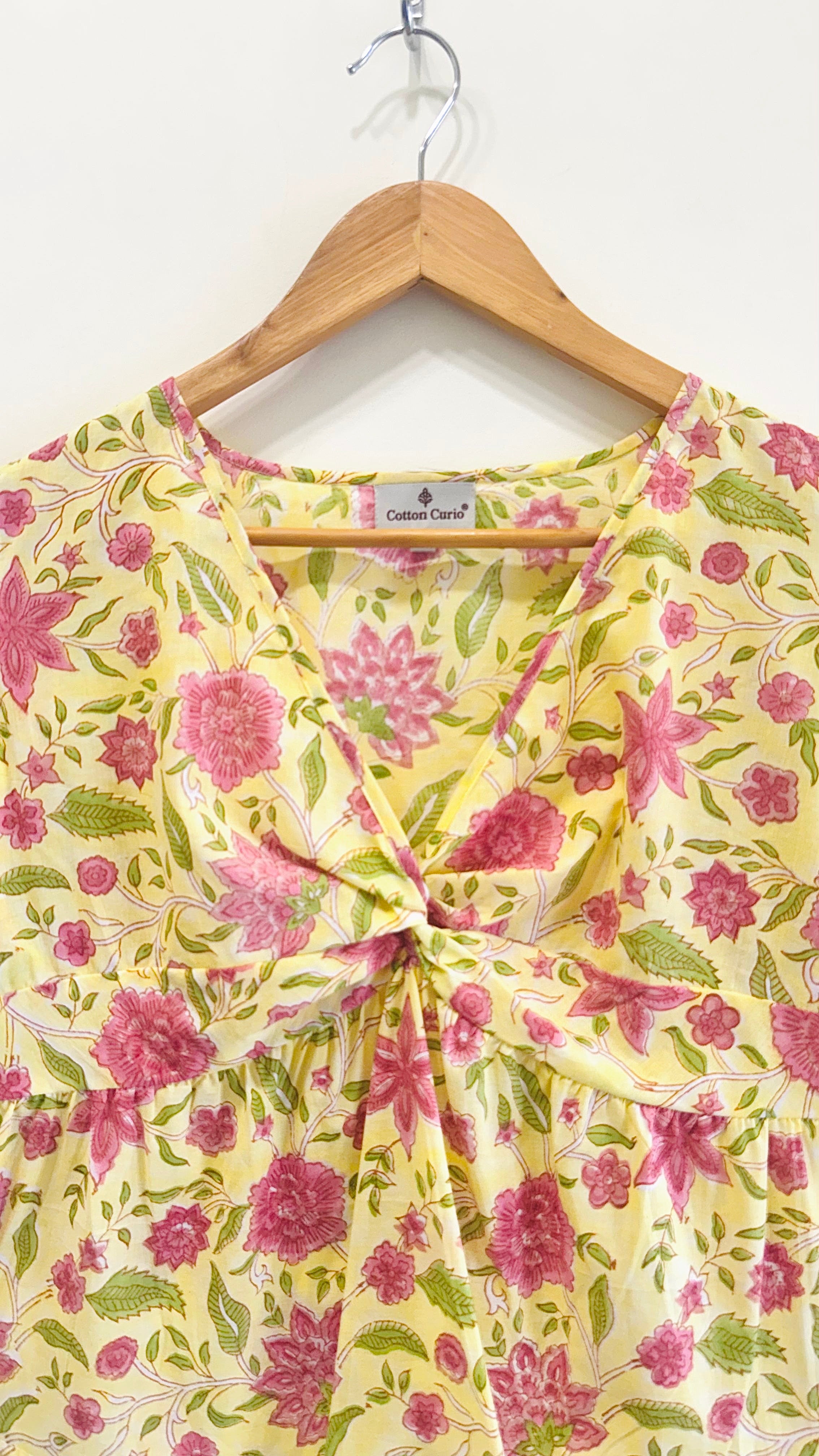 Sunshine Twist Cotton Short Top