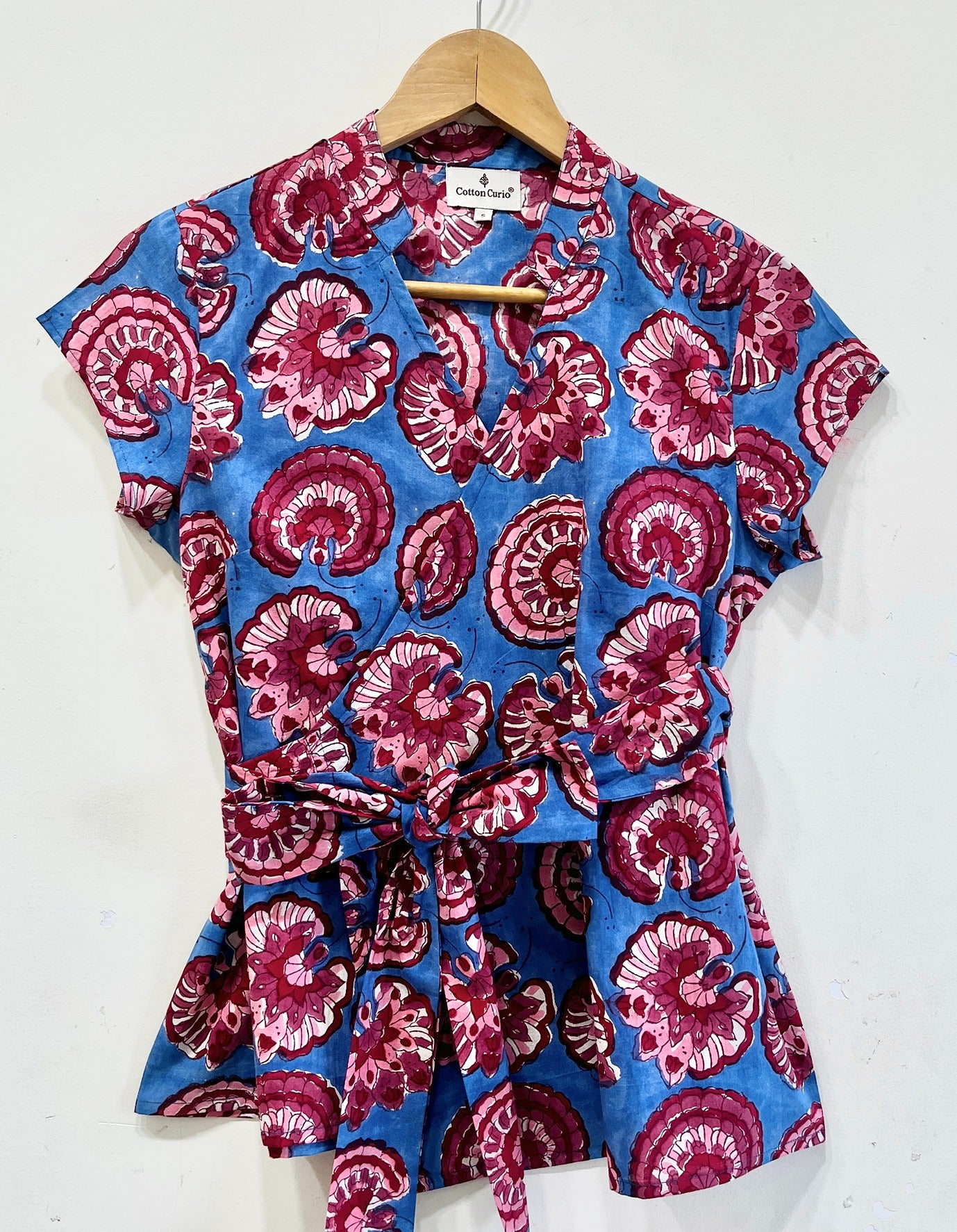 Berry Bloom Wrap Cotton Top