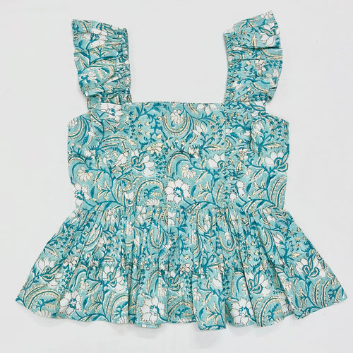 Block Printed Cotton Short Top