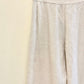 Ivory Narrow Leg Cotton Pants