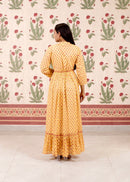 Yellow Bloom Printed Dress