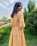 Yellow Bloom Printed Dress