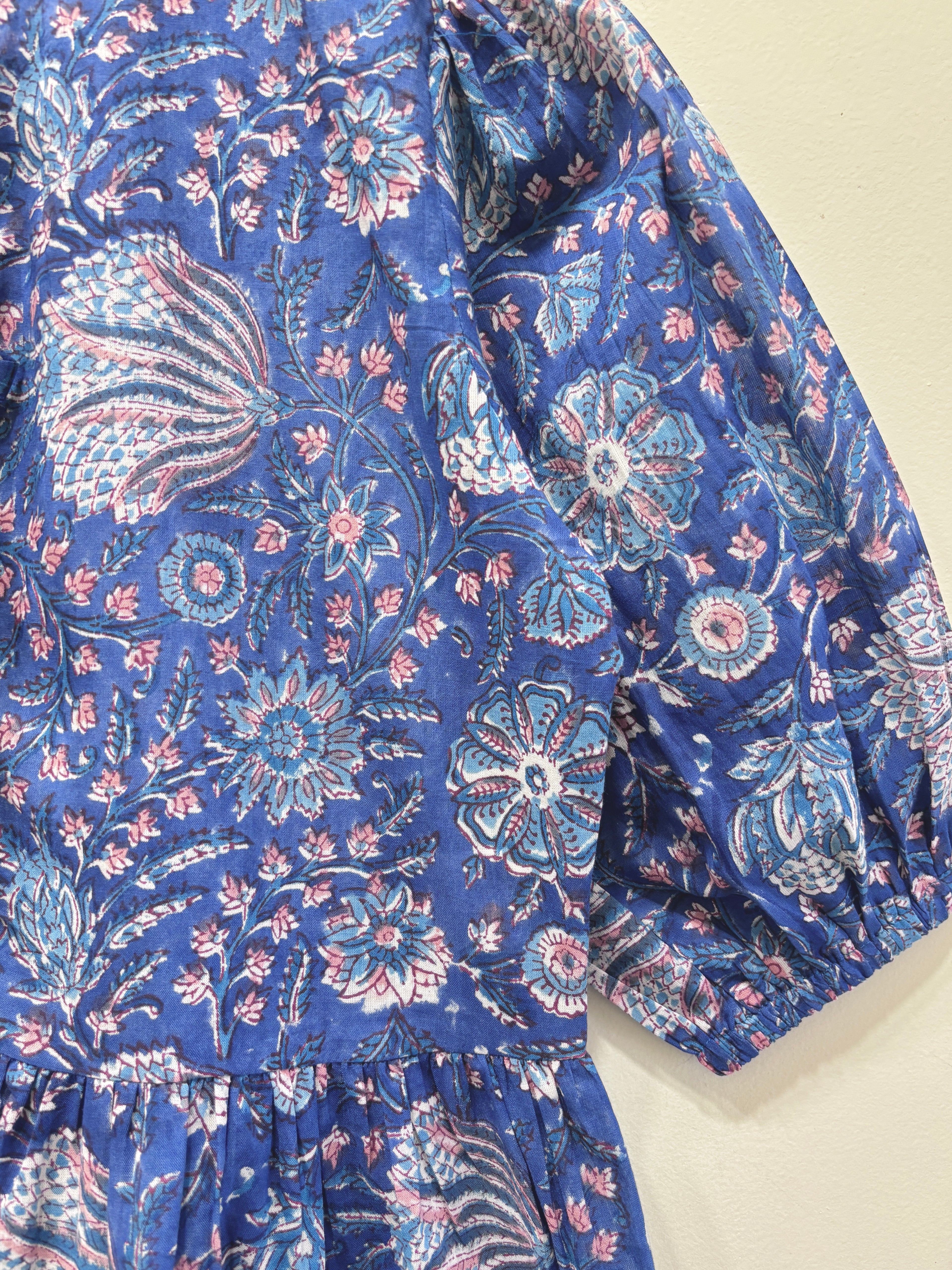 Block Printed Cotton Short Top