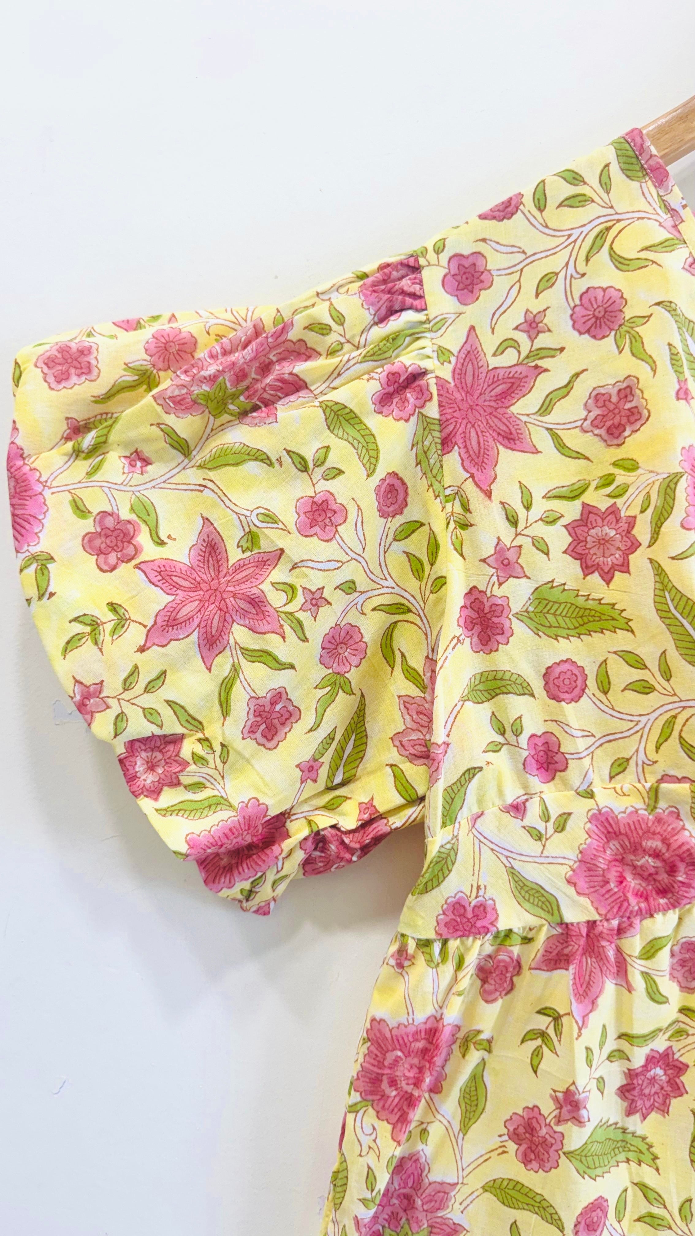 Sunshine Twist Cotton Short Top
