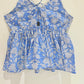 Icey Blue Block Printed Cotton Cami Top
