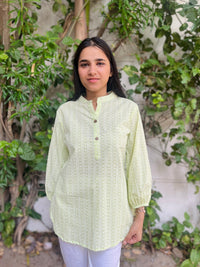 Block Printed Cotton Short Kurti