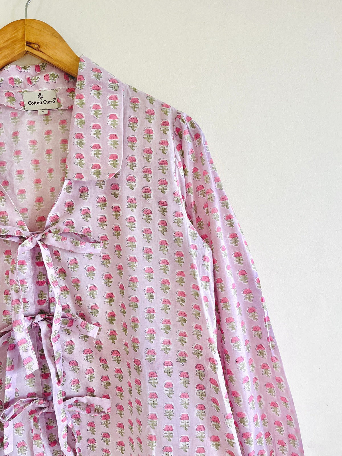Block Printed Short Top