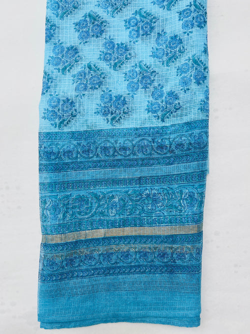 Block Printed Kota Doria Dupatta