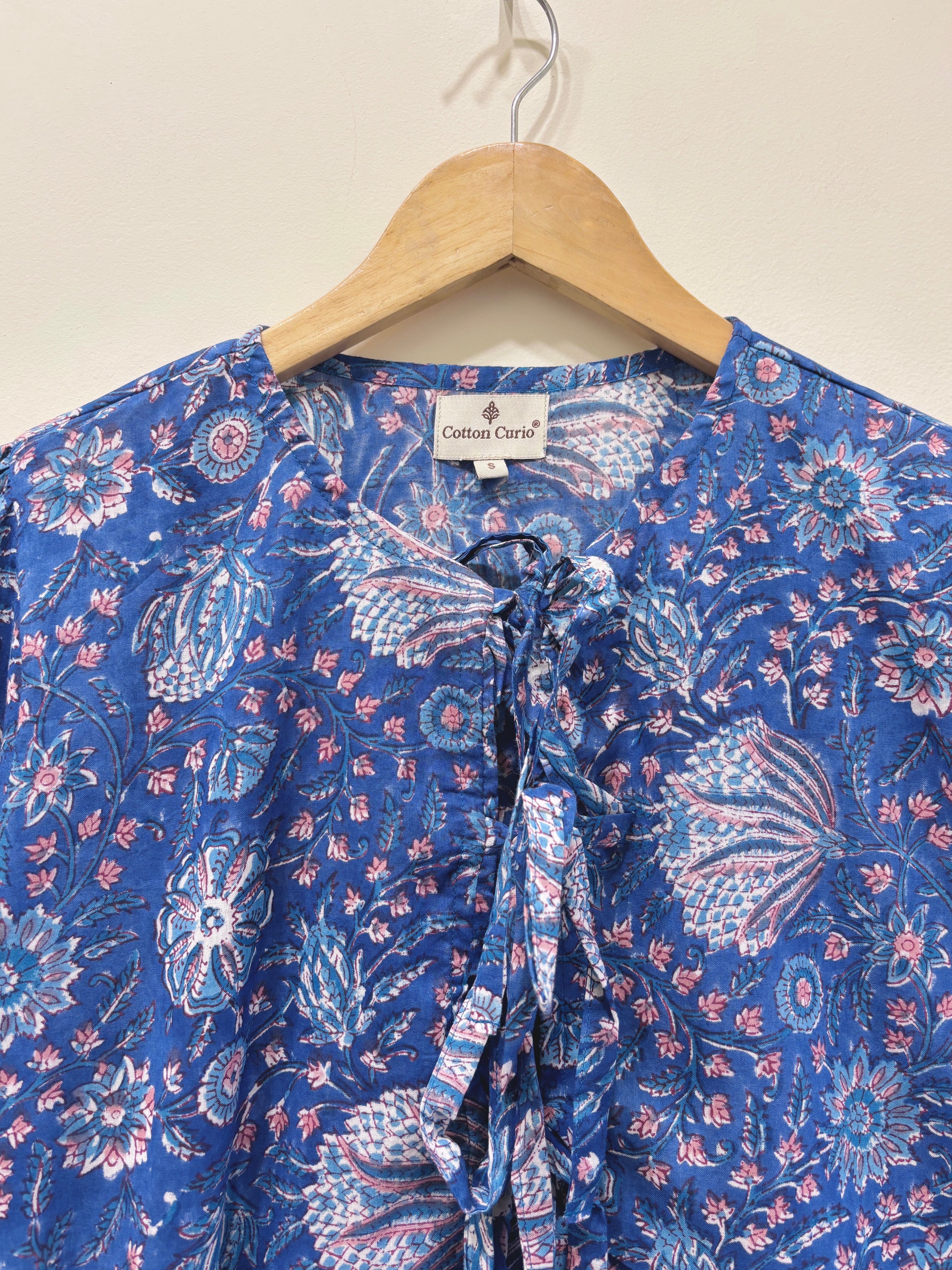 Block Printed Cotton Short Top