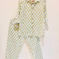 Sunshine Buta Bliss: White Yellow Printed Co-ord Set