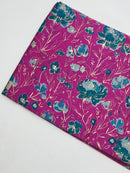 Viscose Chanderi Block Printed Fabric