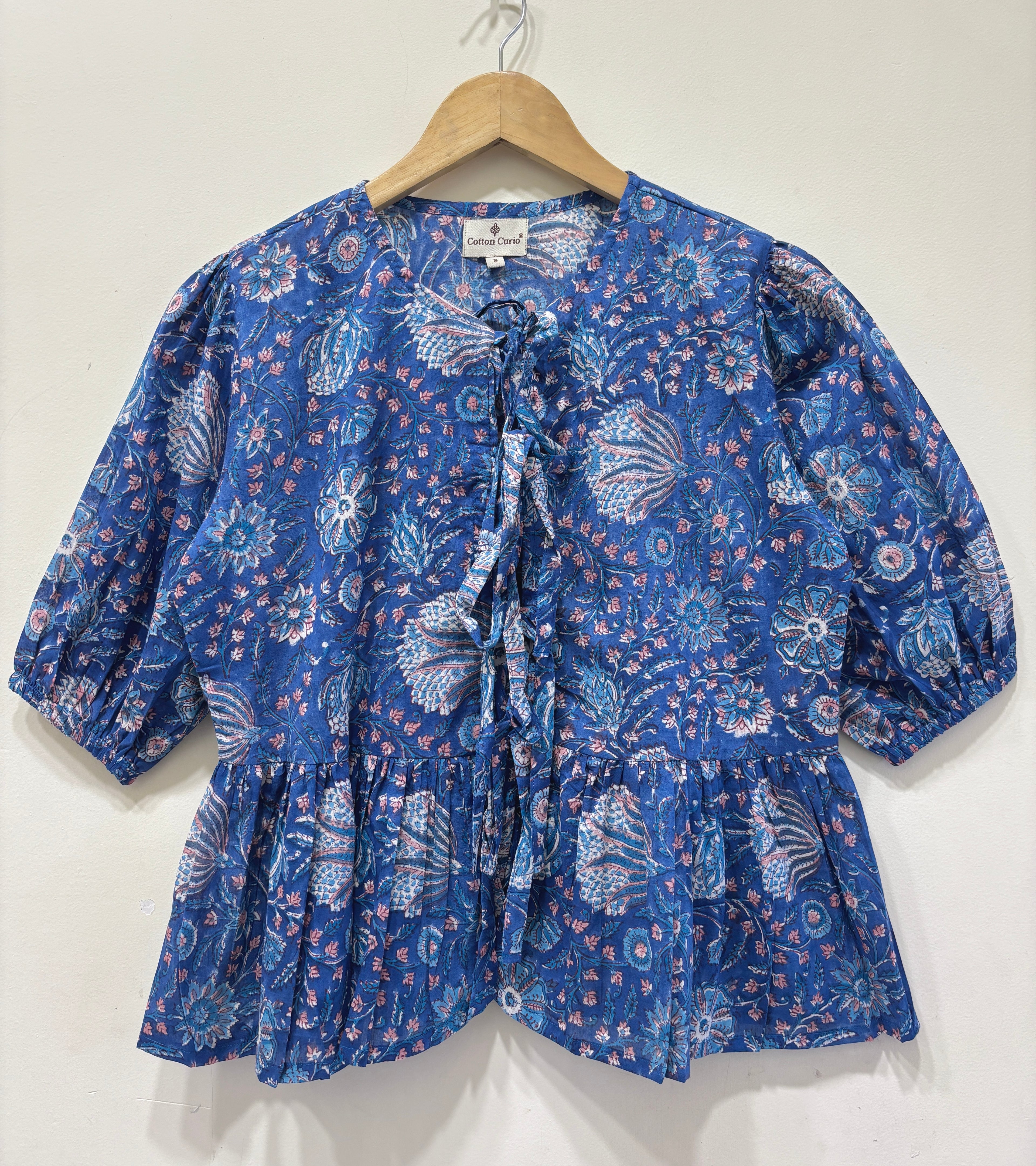 Block Printed Cotton Short Top