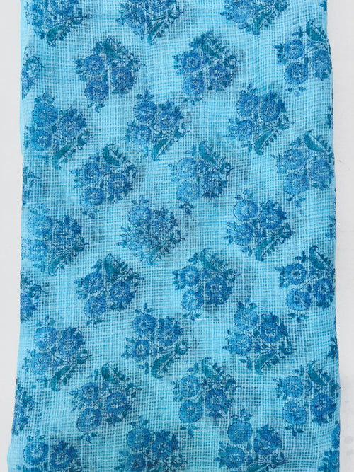 Block Printed Kota Doria Dupatta