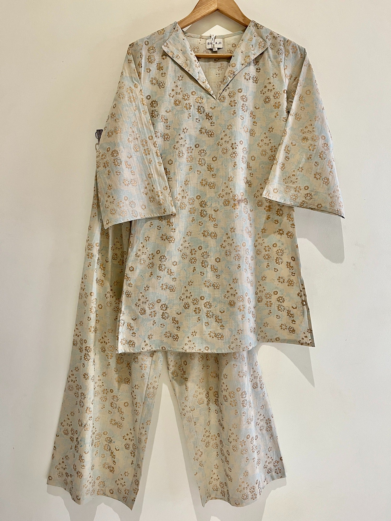 Golden Floral Co-Ord Set