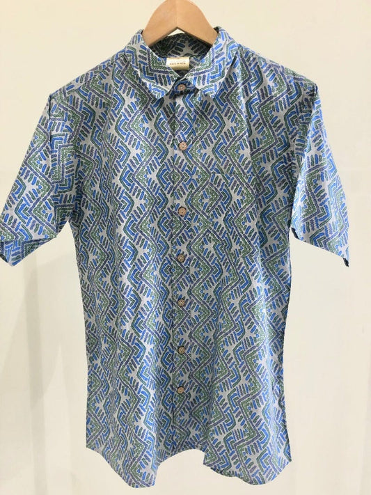 COTTON PRINTED HALF SLEEVE SHIRT