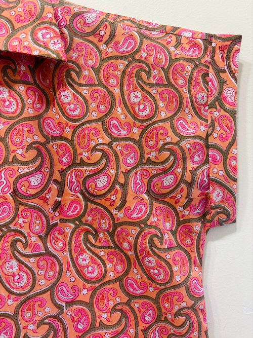 Crimson Cotton Short Top
