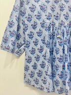 Block Printed Cotton Short Top
