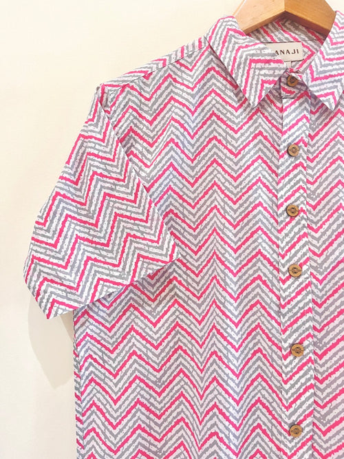 Cotton Printed Half Sleeve Shirt