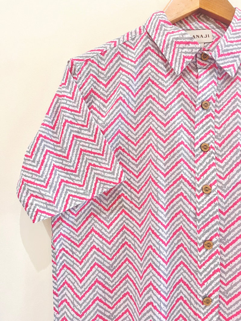 Cotton Printed Half Sleeve Shirt