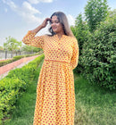 Yellow Bloom Printed Dress