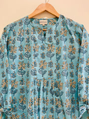 Block Printed Short Top