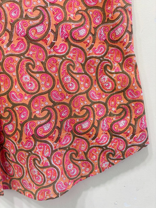 Crimson Cotton Short Top