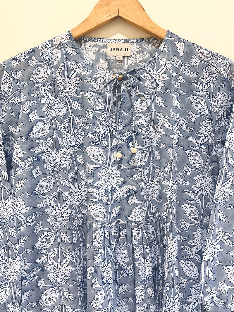 Block Printed Cotton Short Top