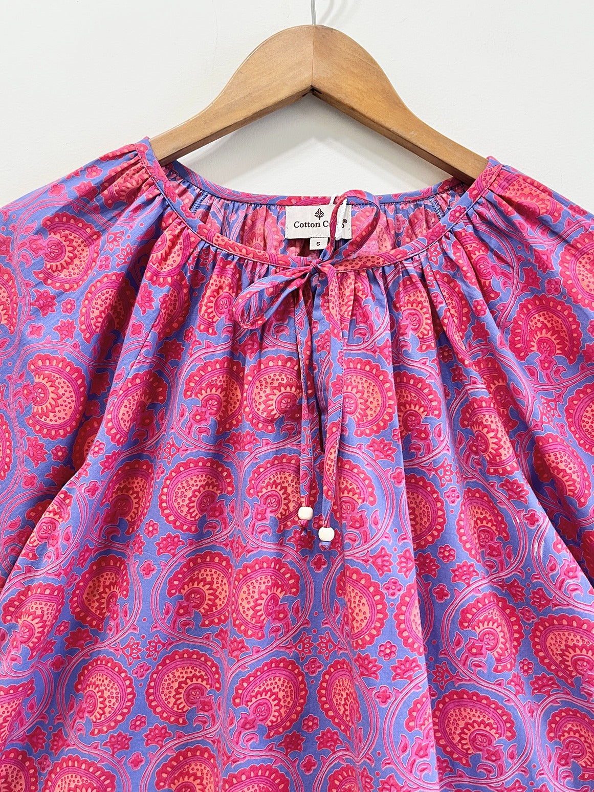Medallion Gather Cotton Top