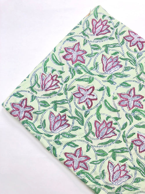 Cotton Block Printed Fabric
