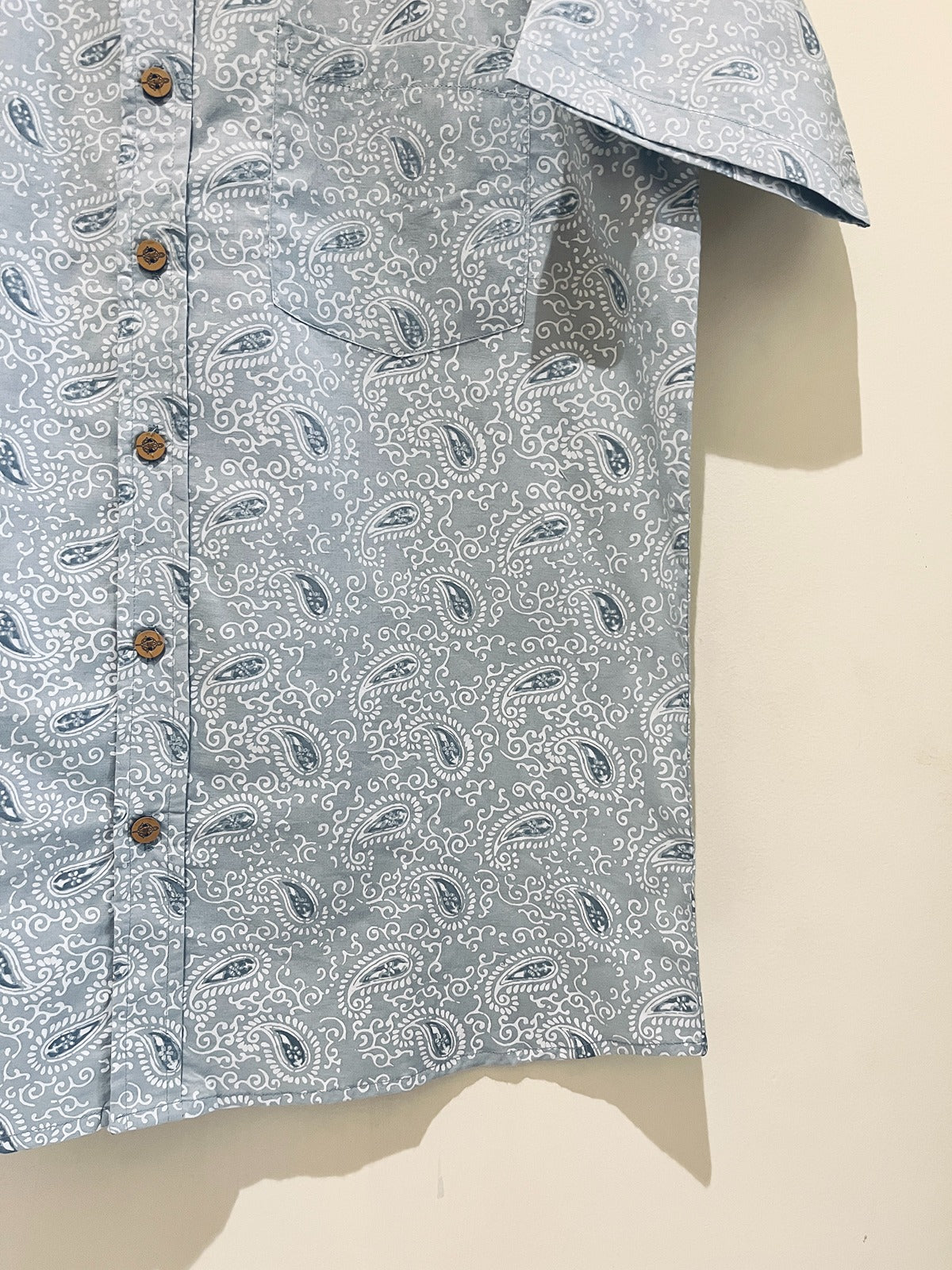 Cotton Block Printed Half Sleeve Shirt