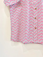 COTTON BLOCK PRINTED HALF SLEEVE SHIRT