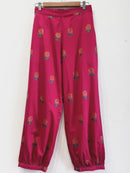Crimson Bloom Cotton Kurta Set