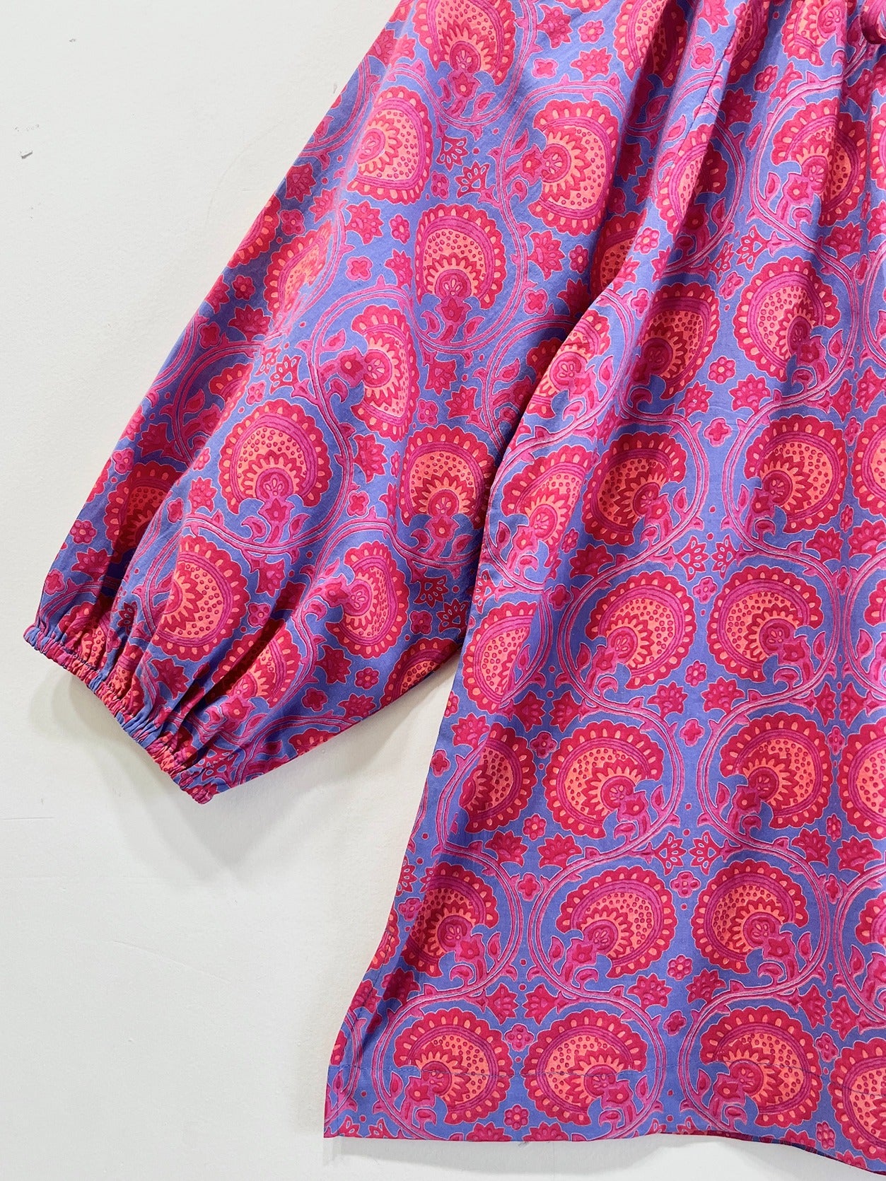 Medallion Gather Cotton Top
