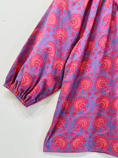 Medallion Gather Cotton Top
