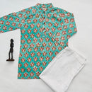 Boys Kurta with White Pants (0–8 Years)
