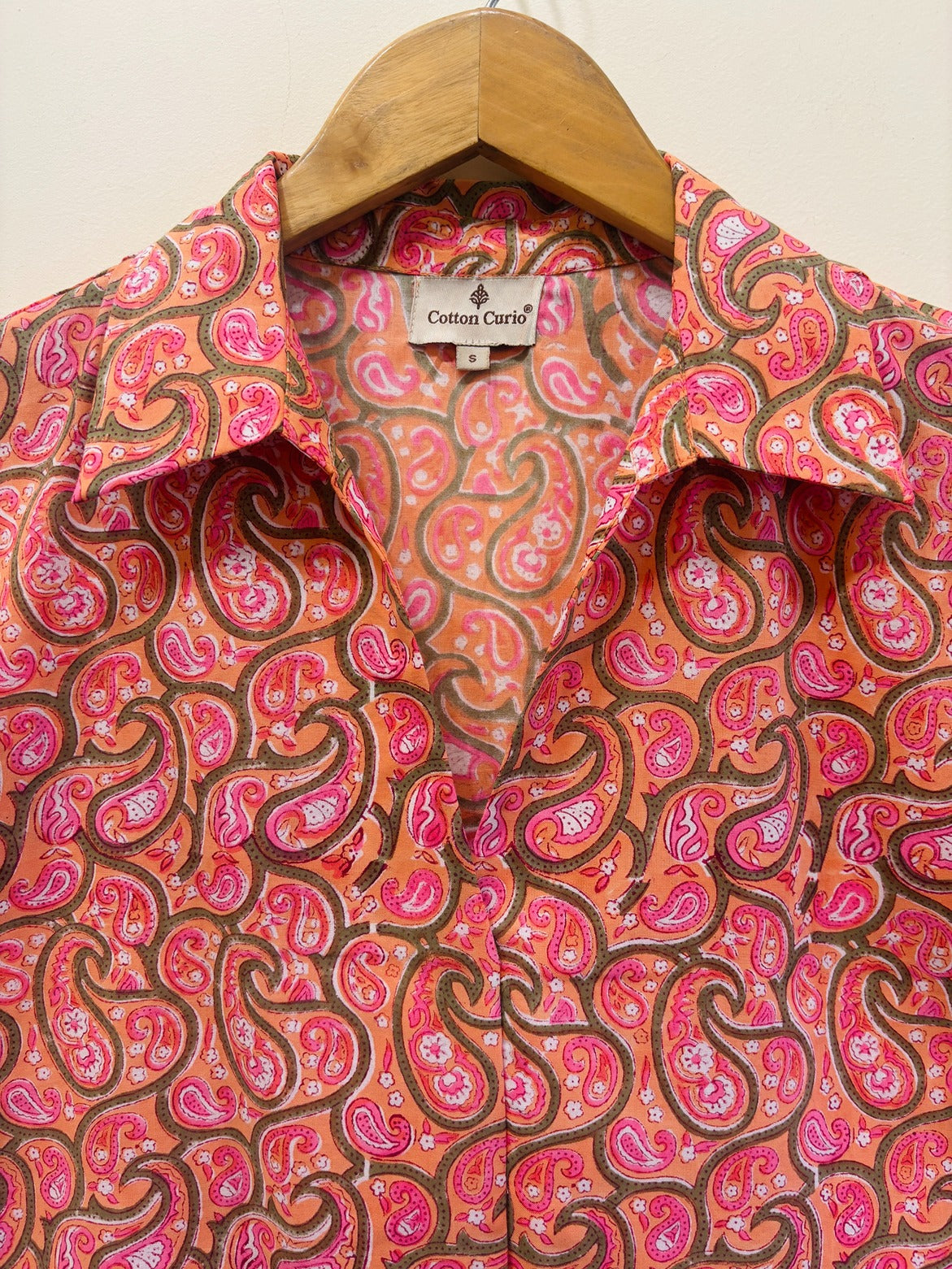 Block Printed Cotton Short Top