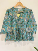 Block Printed Cotton Short Top